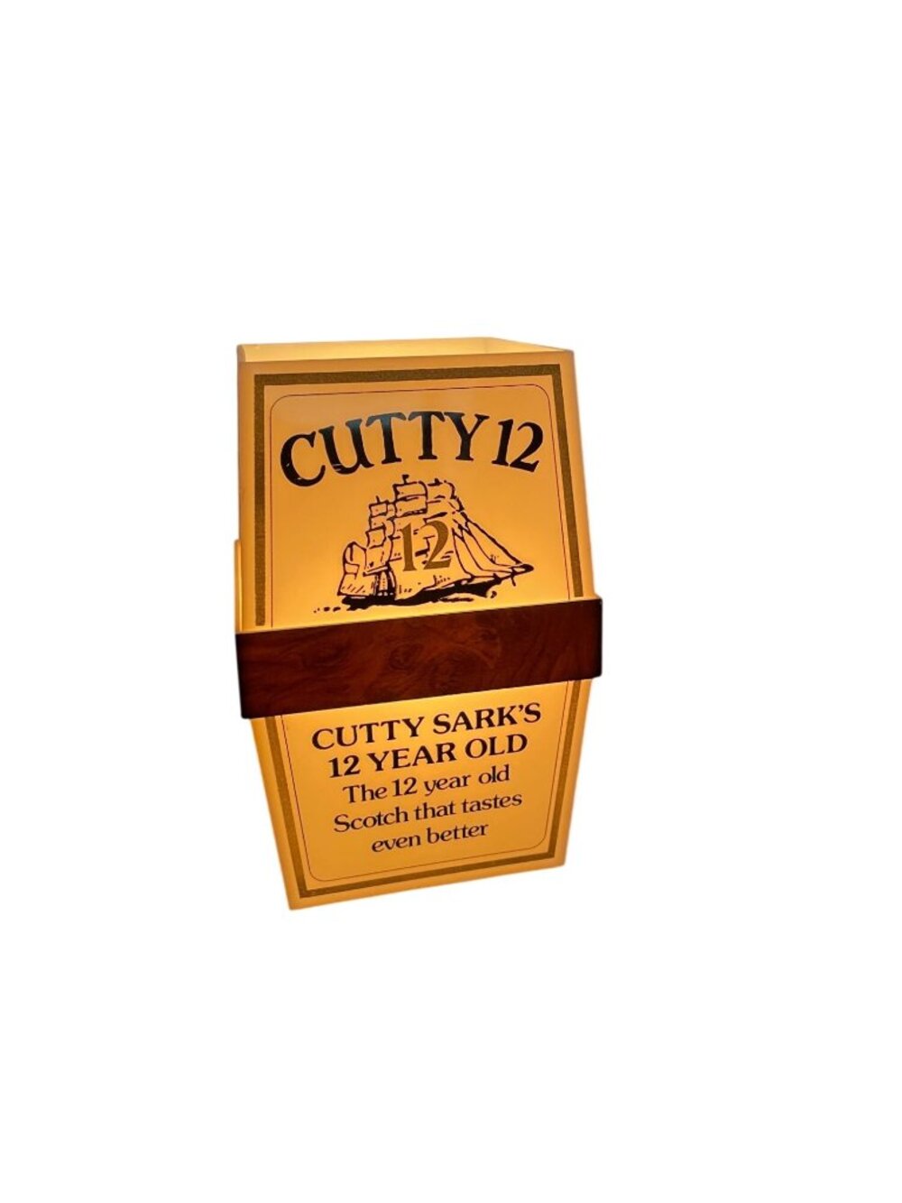 Vintage Cutty12 Lighted Bar Sign Sconce Wall Lamp Cutty Sark's 1960's-1970's